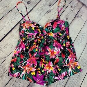 NWOT Kenneth Cole Reaction Tropical Tankini Top